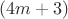 $(4m+3)$