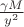 $\frac{\gamma M}{y^2}$