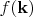 $f(\mathbf{k})$