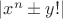 $|x^n\pm y!|$