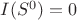 $I(S^0)=0$