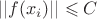 $||f(x_i)||\leqslant C$