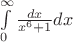$\int\limits_{0}^{\infty}\frac{dx}{x^6+1}dx$
