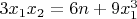 $3x_1x_2=6n+9x_1^3$