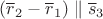 $(\overline r_2-\overline r_1)\parallel \overline s_3$
