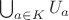 $\bigcup_{a \in K} U_{a}$