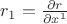 $r_{1} = \frac{\partial r}{\partial x^1}$