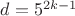 $d=5^{2k-1}$