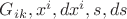 $G_{ik},x^i,dx^i,s,ds$