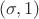 $(\sigma, 1)$