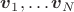 $\boldsymbol v_1,\ldots \boldsymbol v_N$