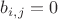 $b_{i,j}=0$