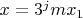 $x=3^jmx_1$