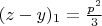 $(z-y)_1=\frac{p^2}3$