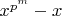 $x^{p^m}-x$