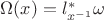 $\Omega(x)=l_{x^{-1}}^*\omega$ $\Omega(x)=l_{x^{-1}}^*\omega$