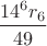 $\dfrac{14^6r_6}{49}$