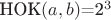 $\text{НОК}(a,b)$=2^3