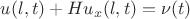 $u(l,t) + Hu_x(l,t) = \nu(t)$