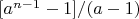 $ [a^{n-1}-1]/(a-1) $
