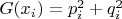 $G(x_i) = p_i^2+q_i^2$