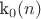 k_0(n)