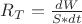 $R_T=\frac{dW}{S*dt}$