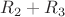 $R_2 + R_3$