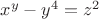 $x^y - y^4 = z^2$