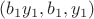 $(b_1y_1,b_1,y_1)$