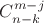 $C_{n-k}^{m-j}$
