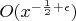 $O(x^{-\frac 12 +\epsilon})$