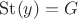 $\mathrm{St}(y)=G$