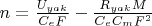 $n={\frac{U_{yak}}{C_eF}}-{\frac{R_{yak} M}{C_e C_m F^2}} $