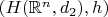 $(H(\mathbb{R}^n, d_2), h)$