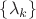 $\{\lambda_k\}$