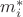 $m^*_i$ $m^*_i$