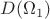 $\matscr{D}(\Omega_1)$