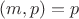 $(m,p)=p$