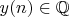 $y(n)\in\mathbb Q$