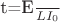 t=\frac{E}{LI_0}