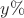 $y\%$
