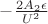 $-\frac{2A_2\epsilon}{U^2}$