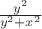 $\frac{y^2}{y^2+x^2}$