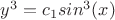 $y^3=c_1sin^3(x)$ $y^3=c_1sin^3(x)$