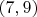 $(7, 9)$