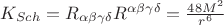 $K_{Sch} = R_{\alpha\beta\gamma\delta} R^{\alpha\beta\gamma\delta} = \frac{48 M^2}{r^6}$