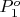 $P_{1}^{o}$
