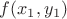 $f(x_1,y_1)$