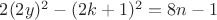 $2(2y)^2-(2k+1)^2=8n-1$ $2(2y)^2-(2k+1)^2=8n-1$